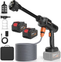 Cordless Pressure Washer 2000 PSI Portable Power Washer Kit with 6-in-1 Adjustable Spray Nozzle Dual 21V 8000mAh Batteries Foam Pot for Car Garden Patio Driveway Outdoor Cleaning