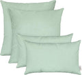 RSH DECOR: Sunbrella Lumbar & Square Pillows Set of 4 | 20" x 12" & 17" x 17" | Water and Fade-Resistant Performance Fabric | Outdoor Throw Pillows for Patio Furniture | Canvas Spa