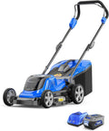 WILD BADGER POWER Lawn Mower 40V Brushless 18" Cordless, 5 Cutting Height Adjustments Electric Lawn Mower, Quickly Folding Within 5’s, 4.0AH Battery and Super Charger Included.