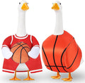 Abbylike 2 Set Basketball Goose Outfit Basketball Costume Lawn Porch Game Day Clothes for 23" Goose Outdoor Patio Yard Lawn Art Celebrations Decor