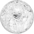 uxcell 50mm/2" Crystal Sphere Ball Ice Cracked Glass Solid Decorative Sphere Crystal Ball Prop Ornament for Feng Shui Divination Fortune Telling Tabletop Fountain Decoration, Clear