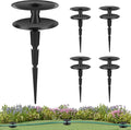 4PCS Garden Hose Guide Spike, Metal Hose Guides for Garden Heavy Duty, Cast Iron Garden Hose Guides for Outside, Rustproof Coated Hose Guide Stakes for Lawn & Yard, Plant & Flower Bed Protection