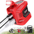 Real 200W Power Inverter Compatible with Milwaukee 18V, VoLtTech Battery Inverter 18V to 110V-120V, Phone Charger USB Charger Adapter with 2 USB Ports & 1 Type-C & 1 AC Outlet (No Battery)