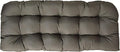 RSH DECOR: Sunbrella Tufted Wicker Loveseat Cushion | 44" x 22" | Outdoor Settee Cushion for Patio Furniture | Crafted with Sunbrella Performance Fabric| Canvas Taupe