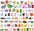 72pcs Mini Resin Animals 72 Styles Variety Tiny Animals Figures Miniature Little Small Animal Figurines Bulk for Micro Fairy Garden Landscape Accessories Hide Crafts Decor Aquarium