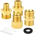GASHER 4Pcs Brass M22 Pressure Washer Fitting Kit Used To Connect with Power Washer Guns,Hoses Pumps
