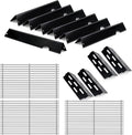 Stainless Steel Genesis II Grill Grates for Weber Genesis 2 Grill Parts Porcelain Enameled Flavorizer Bars Heat Deflector for Weber Genesis II E-410 S-410 II LX E-435 S-435 E-440 S-440 GS4