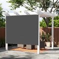 SUNNY GUARD Shade Cloth Custom Size 3x4 FT Sun Shade Screen Fabric Shade Cover Tarp with Grommets for Pergola Backyard Garden, Dark Grey(We Customized)