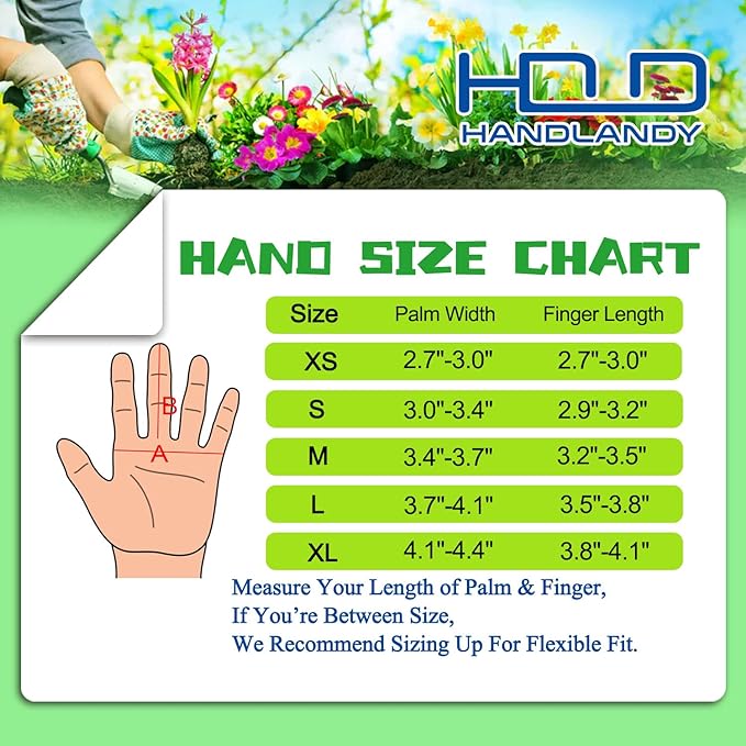 HANDLANDY Long Gardening Gloves for Men & Women, Cowhide Leather Rose Pruning Gloves- Breathable & Durable Gauntlet Glove (Small, Brown)