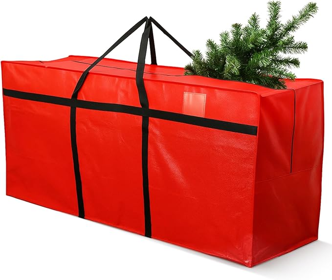 4 Pcs 176 Gallon Large Moving Bags with Zipper and Handles Foldable Storage Duffle Bags Heavy Duty Extra Large Totes for College Dorm Travel Clothes Blankets Bedding Moving (Red)
