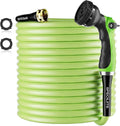 SPECILITE Flexible Garden Water Hose 125 Ft, Heavy Duty, Lightweight and Leak-Proof Pipe× 1/2 In, 3/4" Brass Swivel Fittings,Burst 600 PSI, Non-Expandable, Kink-Proof, For Car, Yard, Outdoor, Lawn