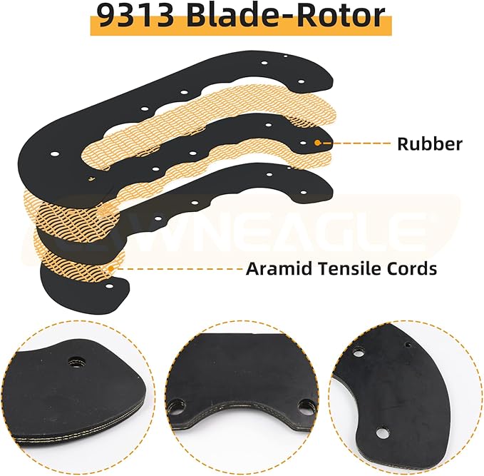 99-9313 Snow Blower Paddles with 55-8760 Scraper Blade Replaces Toro 99-9313 Kit, 55-9250, 55-9251, 88-0771, Toro 55-8760 for Toro CCR 2000, CCR 2400, CCR 2450, CCR 3650 Snowthrowers