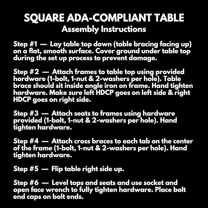 COATEDOUTDOORFURNITURE Heavy-Duty Portable ADA-Compliant Outdoor Picnic Table with Umbrella Hole, Expanded Metal Patio Dining Furniture Made in America (46" Square Top, Yellow)
