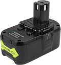 ARyee Upgrade 6.0Ah Lithium Replacement Battery for Ryobi 18V ONE+ Cordless Power Tool Compatible with P102 P103 P104 P105 P107 P108 Lithium Battery
