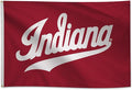 Indiana Hoosiers College Sports Printed Flag - NCAA Licensed - Nylon - School Banner (White, Red) (4' x 6')