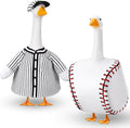 Abbylike 2 Set Baseball Goose Outfit Baseball Costume Lawn Porch Game Day Clothes for 23" Goose Outdoor Patio Yard Lawn Art Ball Celebrations Decor
