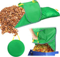Leaf Collector with Extension Lawn Bags,Portable Pop Up Leaf Bag,Thickened Leafs Scoops,Reusable Yard Garden Bags for Leaves and Trash (1 Pack)