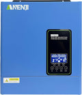 3000W Hybrid Solar Inverter 24V DC to 110V AC, Pure Sine Wave, Built-in 100A MPPT Controller, 98% Efficiency, Solar & Generator Input, Dustproof, for Home Backup RV Off-Grid