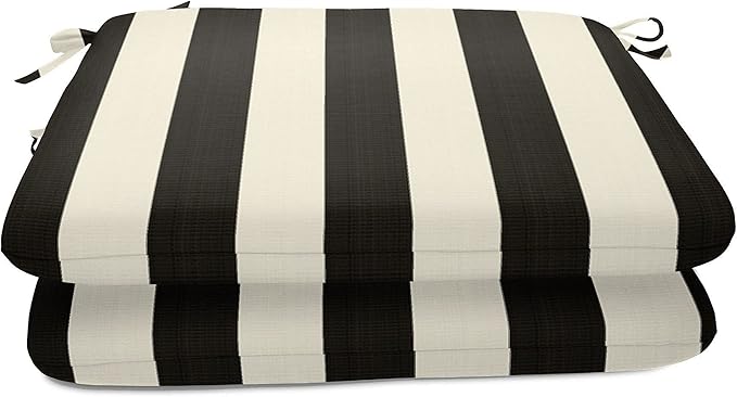 Sunbrella Patio Cushions - (2 Pack) - 20" W x 20" L x 2.5" T, Outdoor Chair Cushion with Comfort, Style & Durability Designed for Outdoor Living - Made in The USA