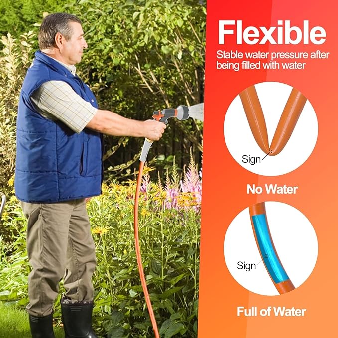 SPECILITE Garden Water Hose 3 ft x 5/8 in with Female to Female Connector, Small Leader Hose for Hose Reel, Heavy Duty, Flexible & Lightweight, Water Pipe, Outdoor Water Hose Extension Adapter