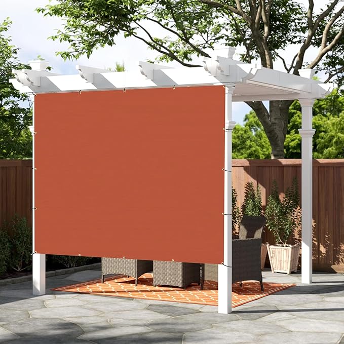 SUNNY GUARD Shade Cloth Custom Size 14x18 FT Sun Shade Screen Fabric Shade Cover Tarp with Grommets for Pergola Backyard Garden, Terra(We Customized)