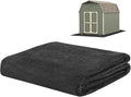 3 mm Thickened Outdoor Storage Shed Mat, 5x6 ft Waterproof Shed Flooring Mat for Patio Furniture Floor Protecting from Wear/Liquid/Dust/Oil, Non-Slip Felt Rubber Rug Pad [Grey]