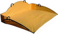 Reusable Cleanup Tarp for Lawns and Gardens - Landscape and Yard Accessories, Rake Leaves and Debris, Easy To Use, Collapsible Design, Orange, (5’ X 7’)
