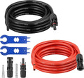 XRDS -RF Solar Extension Cable 8AWG, 6FT Red & Black Solar Panel Wire with Solar Connectors, PV Wire with Disconnect Wrenches & Extra Male/Female Connectors for RV, Camper, Inverter, Off-Grid System
