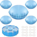 4+1 Combined Pool Pillows, Pool Air Pillow, Inflatable Pool Pillows for Above Ground Pools, Winter PVC Ice Equalizer Air Pillow with 8PCS 4m Ropes for Support Swimming Pool Covers (5Ft +4PCS 3Ft)
