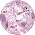 uxcell 30mm/1.2" Crystal Sphere Ball Ice Cracked Glass Solid Decorative Sphere Crystal Ball Prop Ornament for Feng Shui Divination Fortune Telling Tabletop Fountain Decoration, Pink