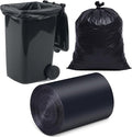 O2frepak 33 Gallon Tall Tear-Resistant Trash Bags,Heavy Duty,Tastless and 80x100cm Black Garbage Bags (30 Count,80x100cm)
