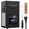 500W Low Voltage Landscape Transformer with Timer & Photocell for Landscape Lighting, 120V to 12V/15VAC Weatherproof, Stainless Steel, Smart Low Voltage Transformers for Outdoor Garden