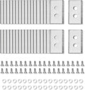 36Pcs Replacement Blades with Screws & Washers Fit for Mammotion Luba & Yuka Robotic Lawn Mowers All Series, Durable Stainless Steel Mower Blades Kit for Efficient Grass Cutting
