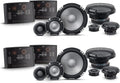 Alpine R2 Speaker Bundle - Two Pairs of R2-S653 6.5" R-Series Pro High-Resolution 3-Way Component Speakers