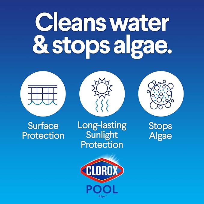 Clorox® Pool&Spa™ XtraBlue 3” Swimming Pool Chlorinating Tablets, Kills Bacteria & Stops Algae (25 LB)