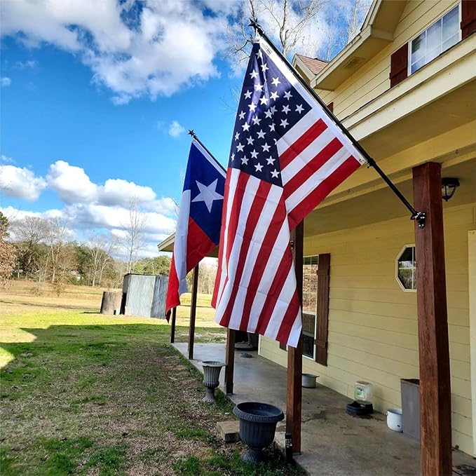 American US Flag 3x5 FT 100% Made in The USA- Heavy Duty Vibrant Colors Double Sided United States Flag with 2 Brass Grommets for Home/Company/Indoor Outdoor Decoration (FMAA Certified)