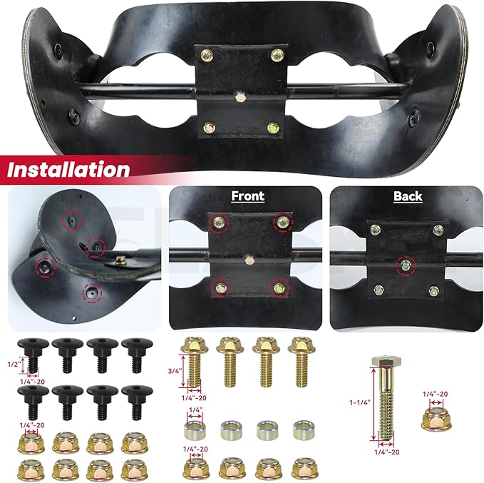 GELASKA 99-9313 Paddles with 133-5585 Scraper Replaces 125-1128, 55-9250, 55-9251, 88-0771, 108-4884, 139-3536, 161-0963 for Toro Power Clear 210, 221, 421, 621E, 621R, 721E 721R CCR6053 Snowthrowers