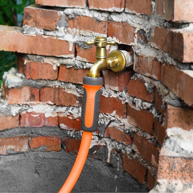 Fevone Garden Hose 80 ft., Lightweight Hybrid Water Hose, Flexible and Durable, Leak-Free Connections
