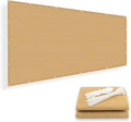 SUNNY GUARD Shade Cloth Custom Size 17x20 FT Sun Shade Screen Fabric Shade Cover Tarp with Grommets for Pergola Backyard Garden, Sand(We Customized)