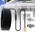 TDRD 160 feet Roof & Gutter Snow De-Icing Kit, 5W/ft Heat Tape for Roof and Gutters Ice Dam Prevention with 6 ft Power Cold
