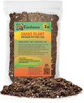 GARDENERA Premium Snake Plant Potting Soil Mix, Green Sansevieria Trifascatia Zeylanica Plants, Plant or Re-Pot Your Snake Plant - (2 Quart Bag)