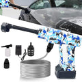 Portable Cordless Pressure Washer,1220PSI Battery Powered Wash Pressure Car Washer with 6 in 1 Nozzle,21V Battery Power High Pressure Handheld Car Washer for House,Floor,Plants,Garden,Camouflage