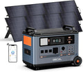 OSCAL PowerMax 6000 Solar Generator with 2×200W,120V/240V Split Phase Voltage 6000W AC Outlets (9000W Peak), 2200W AC Charging/2400W Solar Charging, Emergency for Home Power Bank