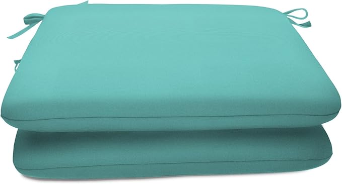 Sunbrella Patio Cushions - (2 Pack) - 20" W x 20" L x 2.5" T, Outdoor Chair Cushion with Comfort, Style & Durability Designed for Outdoor Living - Made in The USA