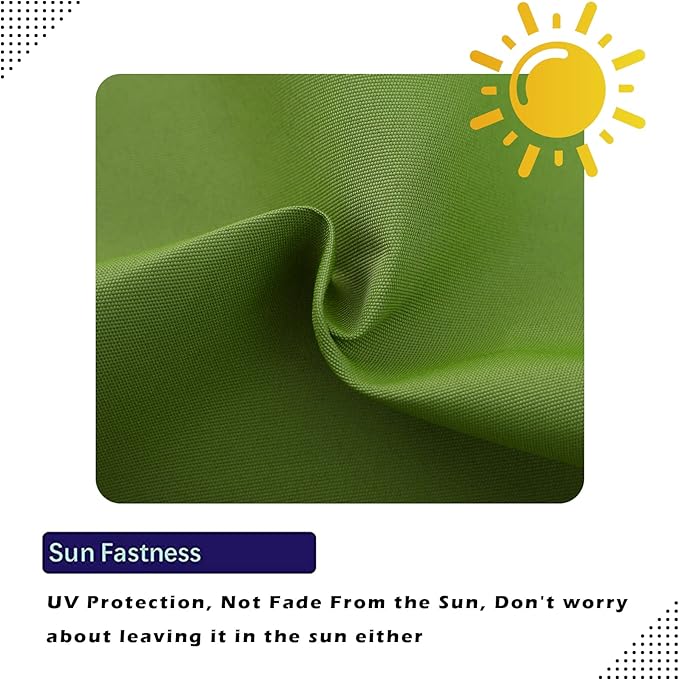 idee-home Outdoor Pillows with Inserts Included, Patio Outside Lumbar Pillows Waterproof Set of 2, 12 x 20 inch Green