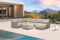 PURPLE LEAF 7 Pieces Patio Conversation Sets with Ottoman All Weather Outdoor Couch Sectional Set with Cushion Small Conversation Set for Garden Poolside Backyard Beige