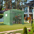 8X12 FT Pop Up Greenhouse,Greenhouse for Outdoors, Portable Walk-in Greenhouses with Roll-Up Zipper Door, PE Cover Greenhouses for Garden and Backyard, Easy Setup