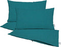 RSH DECOR: Sunbrella Pillow Covers Set of 4 | Covers Only - 26" x 16" | Outdoor Lumbar Pillow Covers Crafted with Sunbrella Performance Fabric | Spectrum Peacock