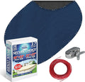 Winter Swimming Pool Cover for 18 ft x 33 ft Aboveground Oval Pool Size, Secure Choice Series, Solid Material, Color - Cobalt Blue, Pool Cover Choice 271833-4CHOICE