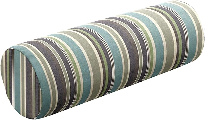 Cushion Source 20" x 6" Sunbrella Bolster Pillow, Indoor/Outdoor Decorative Support Pillow, Fade and Water Resistant, Sunbrella Brannon Whisper
